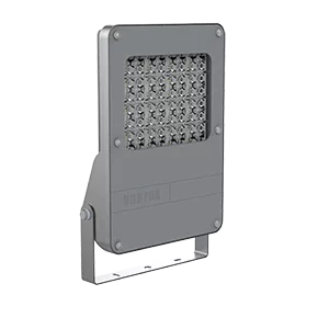 Светодиодный светильник "ВАРТОН" прожектор FL-Pro 80° 200 Вт 3000К RAL7045 муар