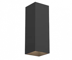 Светодиодный светильник"ВАРТОН" WL-Cube настенный 10W 3000K 80х80х230 мм угол 60° IP54 RAL9005 черный муар