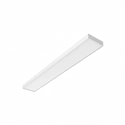 Светодиодный светильник "ВАРТОН" A270 2.0 офисный встраиваемый/накладной 45 Вт 3000К 1195*180*50 мм IP40 с опаловым рассеивателем белый
