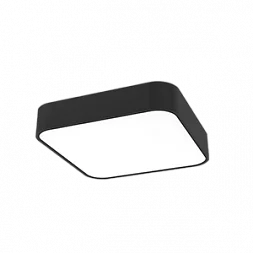 Светодиодный консольный светильник VARTON COSMO Q накладной 30 Вт 3000 К 600x600 мм RAL9005 черный муар с рассеивателем опал DALI