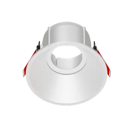 Рамка для модульного светильника "ВАРТОН" FLEX 50 07 круглая встраиваемая утопленная 110х48мм RAL 9010 поворотная
