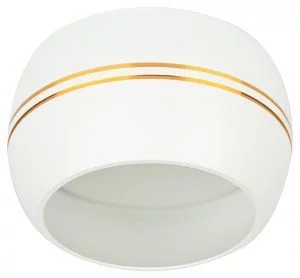 Встраиваемый светильник под лампу GX53 ЭРА KL81 WH/GD белый/золото