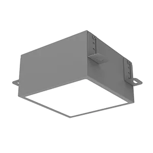 Светодиодный светильник VARTON DL-Grill для потолка Грильято 150х150 мм встраиваемый 18 Вт 3000 К 136х136х75 мм IP40 RAL7045 серый муар диммируемый по протоколу DALI