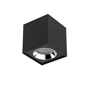 Светодиодный светильник VARTON DL-02 Cube накладной 125х135 20 Вт 3000 K 35° RAL9005 черный муар