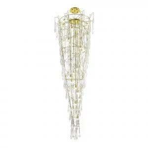 Светильник подвесной ST-Luce Шампань/Шампань, Прозрачный G9 25*5W 4000K TEARDROPS SL1660.203.25