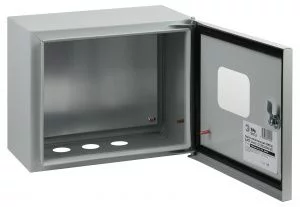 Корпус металлический ЭРА SIMPLE ЩМПг-02 с окном (250х300х175) IP54 У2 серый