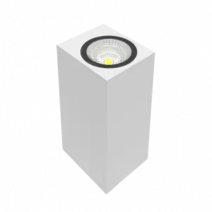 Светодиодный светильник"ВАРТОН" настенный WL-Cube IP54 10W 3000K угол 60° 80х150х65mm белый