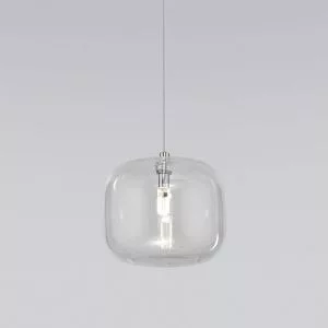 Подвесной светильник со стеклянным плафоном Eurosvet хром 50129/1