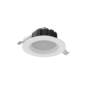 Cветильник светодиодный "ВАРТОН" Downlight круглый встраиваемый 120*65 мм 11W 4000K IP54/20 RAL9010 белый матовый аварийный автономный постоянного действия Teletest