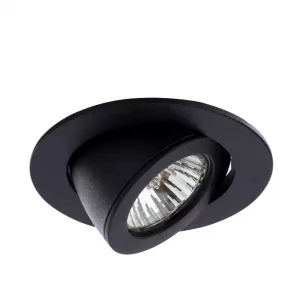 Точечный встраиваемый светильник Arte Lamp ACCENTO Черный A4009PL-1BK
