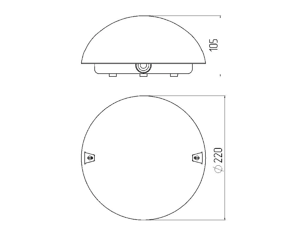 Светильник ЭРА НБП 06-60-011 Сириус антивандальный IP54 E27 max 60Вт D220 круг призма