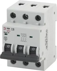 Автоматический выключатель ЭРА PRO NO-900-45 ВА47-29 3P 20А кривая C 4,5кА