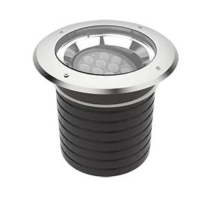 Светодиодный светильник "ВАРТОН" архитектурный Plint диаметр 330мм 42Вт 3000К IP67 линзованный 10х60 градусов