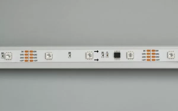 Лента SPI-5000-AM 12V RGB (5060, 150 LED x3, 1804)