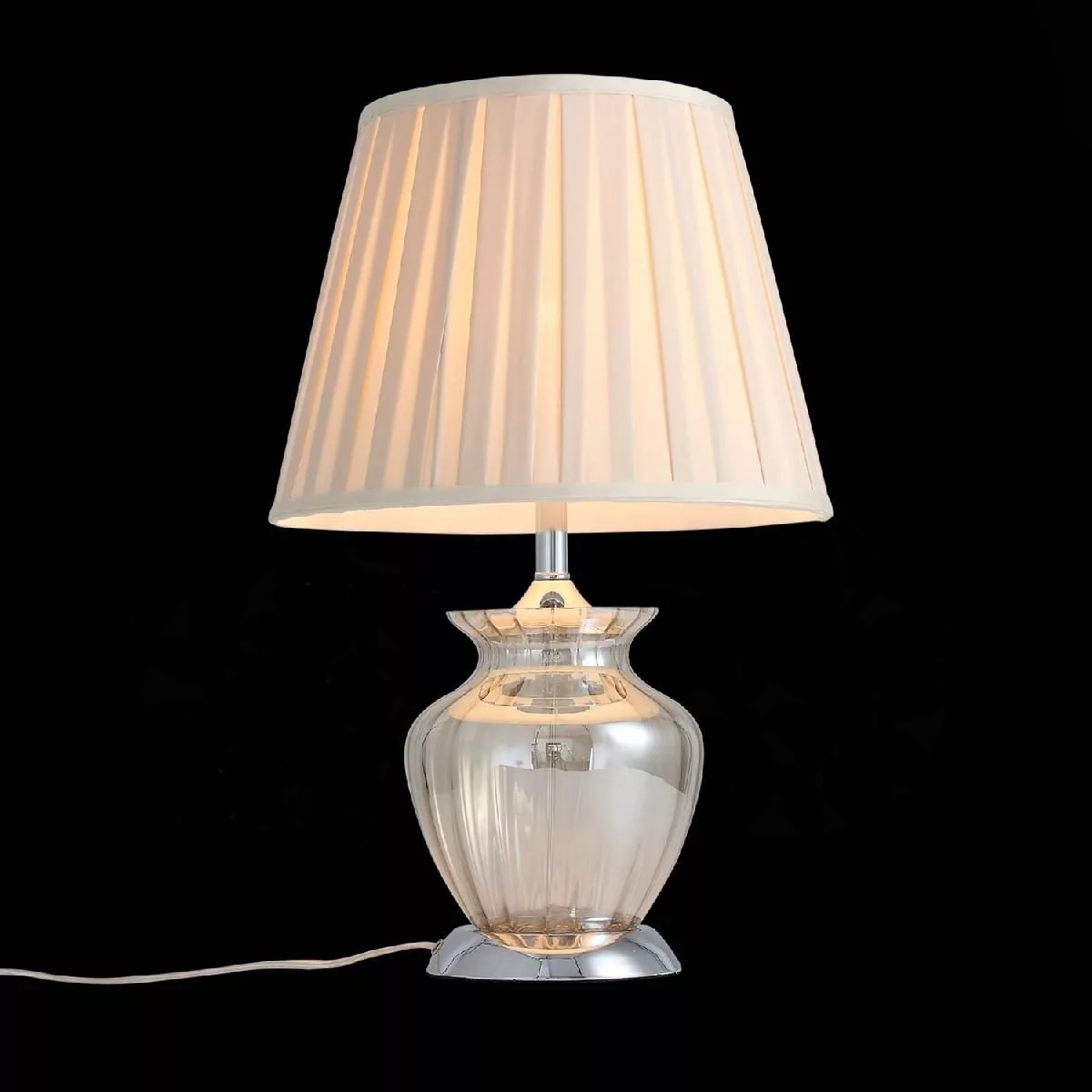 Прикроватная лампа ST-Luce Хром/Бежевый E27 1*60W (из 2-х коробок) ASSENZA SL967.104.01
