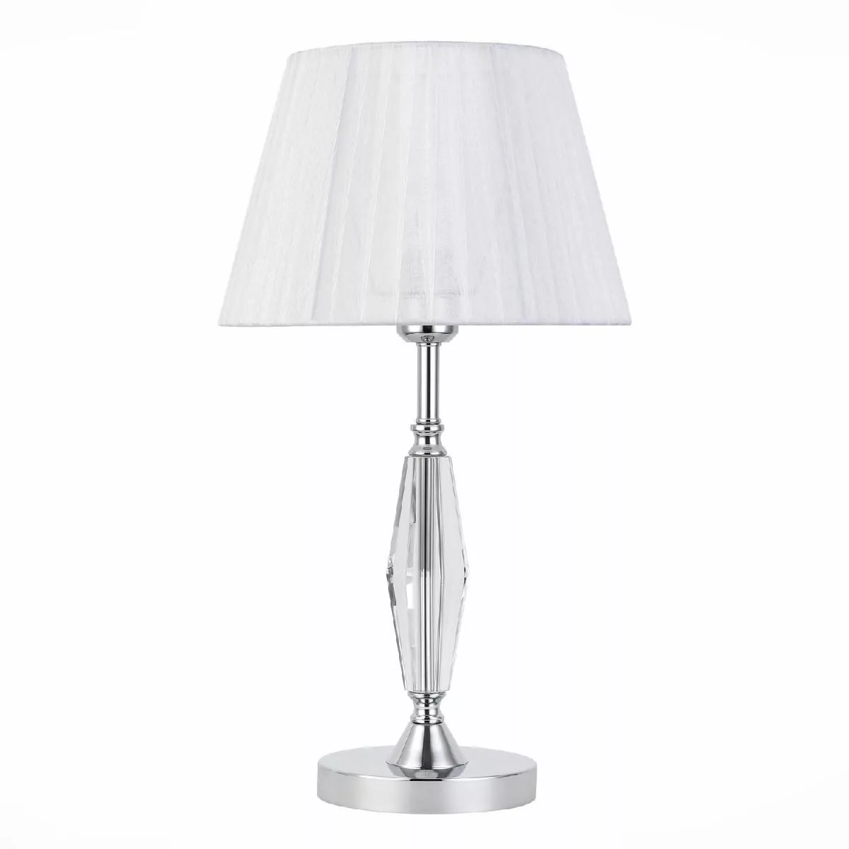 Прикроватная лампа ST-Luce Хром/Светло-серый E14 1*40W BELLO SL1756.104.01