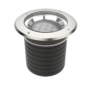 Светодиодный светильник "ВАРТОН" архитектурный Plint диаметр 330мм 60Вт 3000К IP67 линзованный 5 градусов