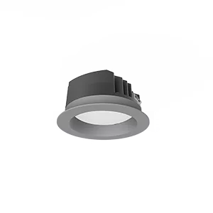 Светильник светодиодный "ВАРТОН" DL-PRO круглый встраиваемый 144*71мм 20W 4000K IP65 диаметр монтажного отверстия 125-135мм серый RAL7045 муар