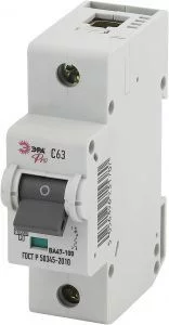 Автоматический выключатель ЭРА PRO NO-902-264 ВА47-100 1Р 63А кривая С 10 кА