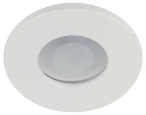 Встраиваемый светильник влагозащищенный ЭРА WR3 WH MR16/GU5.3, IP44, белый