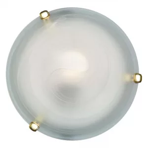 Настенно-потолочный светильник Сонекс GLASSI 2*60Вт Ø300 153/K золото