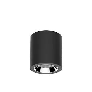 Светильник LED "ВАРТОН" DL-02 Tube накладной 125*135 18W 3000K 35° RAL9005 черный муар