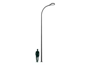 Светильник для освещения улиц и площадей SKYLINE LED 30W DK 827 RAL9005 K-POLE 4M D103 (в комплекте ЗДФ) 4707000260