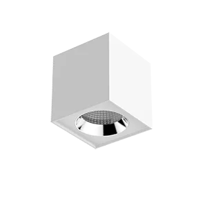 Светильник LED "ВАРТОН" DL-02 Cube накладной 125*135 20W 3000K 35° RAL9010 белый матовый