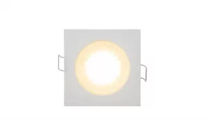 Встраиваемый светильник влагозащ., IP 44, 50 Вт, GU10, белый, алюминий