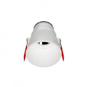 Рамка для модульного светильника "ВАРТОН" FLEX 50 04 круглая встраиваемая утопленная 95х70мм RAL9010