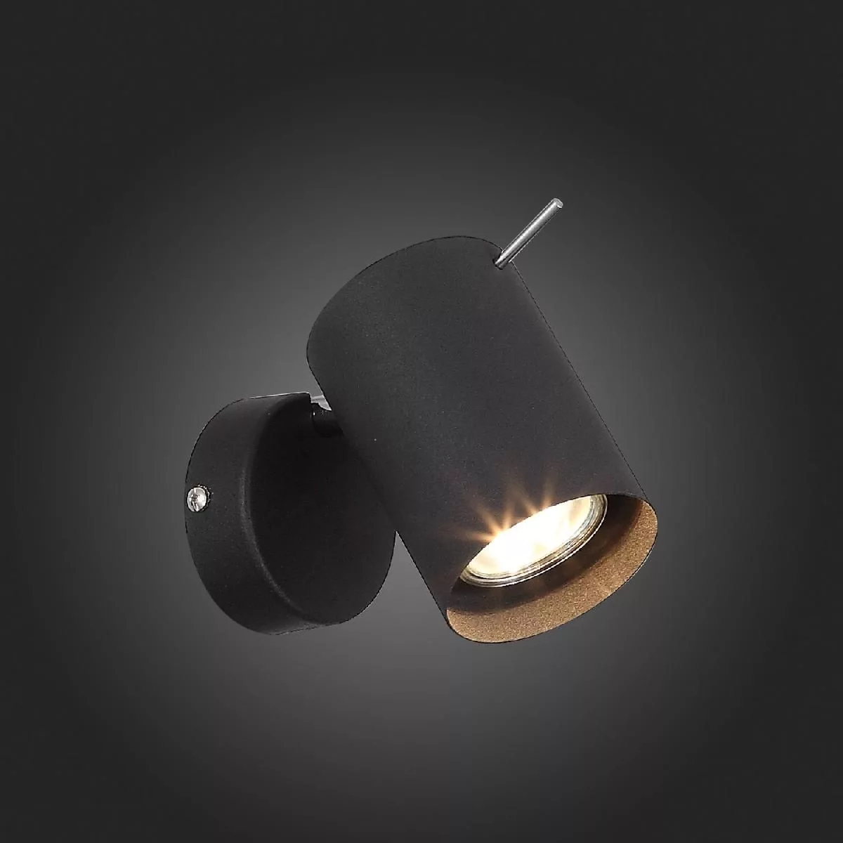 Спот ST-Luce Черный, Хром/Черный GU10 LED 1*3W FANALE SL597.401.01