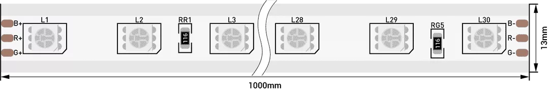 Лента светодиодная 220В LT560 LT560-RGB-50 (LT560-RGB-50)