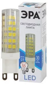Лампочка светодиодная ЭРА STD LED JCD-7W-CER-840-G9 G9 7Вт керамика капсула нейтральный белый свет