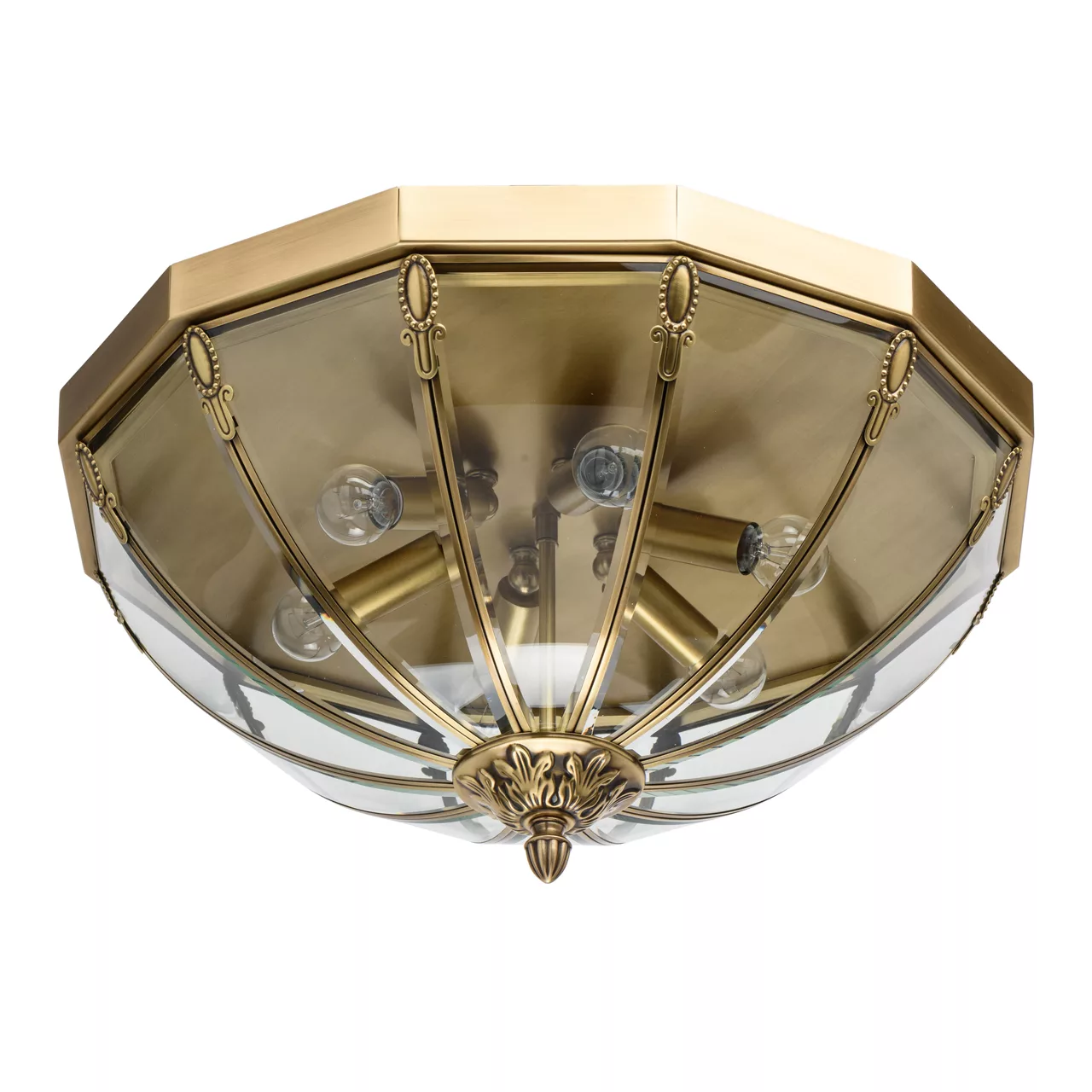 Потолочный светильник CHIARO Мидос бронзовый 802011306