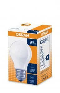 Лампочка Osram A55 95Вт Е27 / E27 230В груша матовая