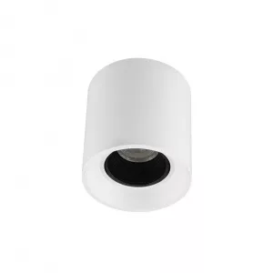 Светильник накладной IP 20, 10 Вт, GU5.3, LED, белый/черный, пластик