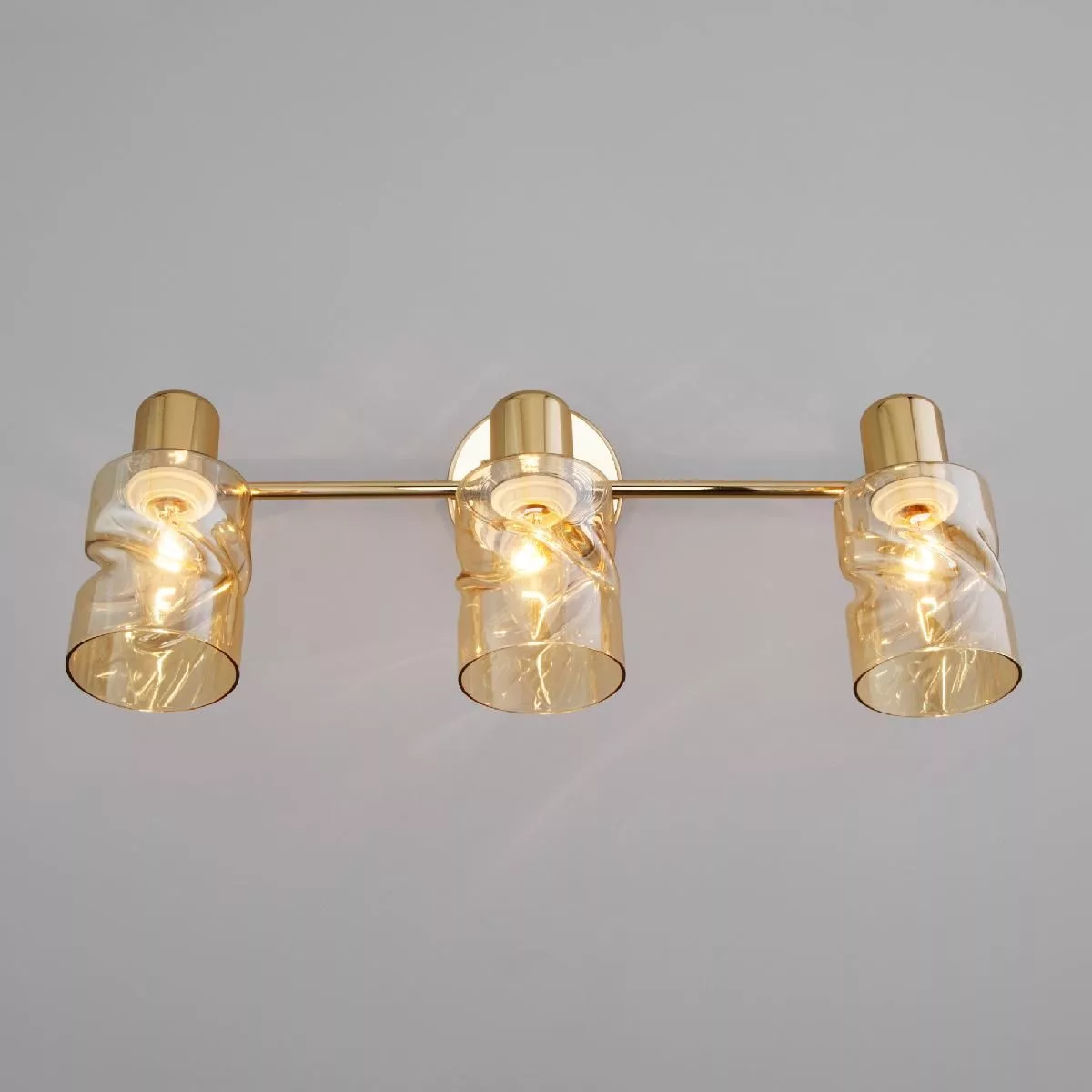 Настенный светильник со стеклянными плафонами Eurosvet золото 20120/3