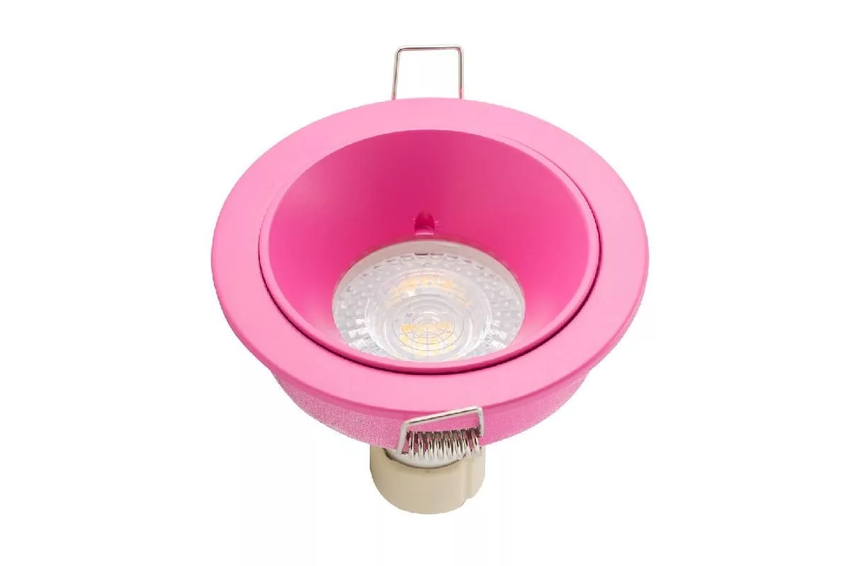 Встраиваемый светильник, IP 20, 50 Вт, GU10, розовый, алюминий