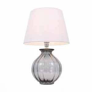 Прикроватная лампа ST-Luce Хром, Дымчатый/Белый E27 1*60W (из 2-х коробок) AMPOLLA SL968.404.01