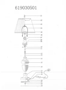 Настольный светильник CHIARO Оделия хром 619030501