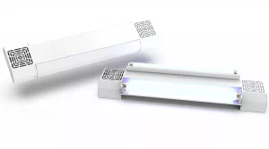 Комбинированный УФ облучатель + рециркулятор  c ультрафиолетовым бактерицидными лампами SVT-Med-UVC-ray-vent-2x18W