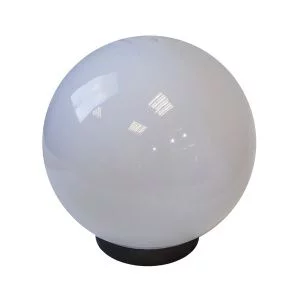 Садово-парковый светильник ЭРА НТУ 02-60-251 шар опаловый призма на опору / кронштейн IP44 Е27 max60Вт d250mm