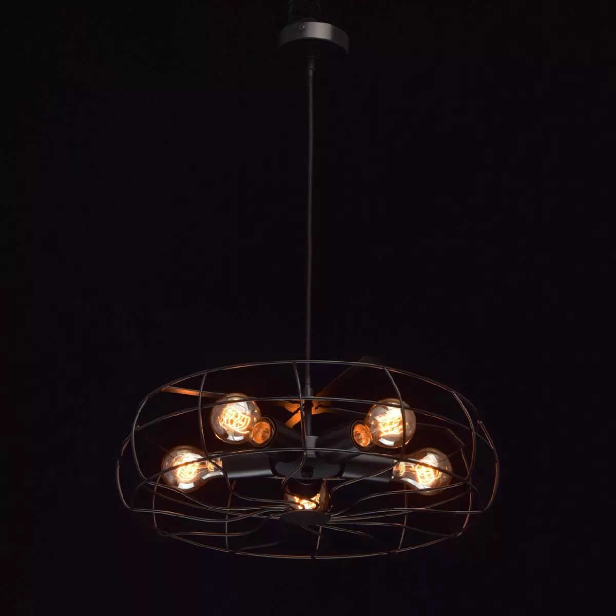 Потолочный светильник De Markt Джестер чёрный 104010905
