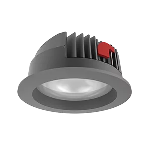 Светильник светодиодный "ВАРТОН" DL-PRO круглый встраиваемый 226*96 52W 4000K IP65 диаметр монтажного отверстия 200-215мм RAL7045 серый муар