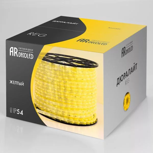 Дюралайт ARD-REG-STD Yellow (220V, 36 LED/m, 100m)