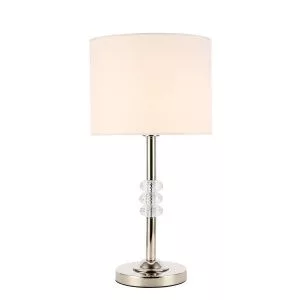 Прикроватная лампа ST-Luce Никель/Белый E27 1*60W ENITA SL1751.104.01
