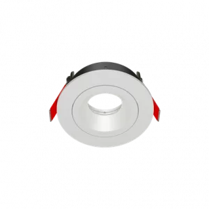 Рамка для модульного светильника "ВАРТОН" FLEX 50 02 круглая встраиваемая 110х45мм RAL9010 поворотная