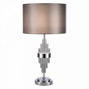 Прикроватная лампа ST-Luce Хром/Серый E27 1*40W ONZO SL1002.104.01