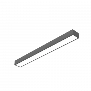 Светодиодный светильник VARTON Gexus Line Down 1500x160x100 мм 50 Вт 3000 К RAL9005 черный муар опал-микропризма DALI