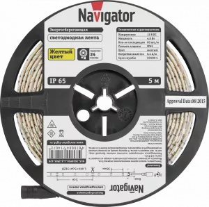 СД Лента Navigator 80 306 NLS-3528Y60-4.8-IP65-12V-Pro R5